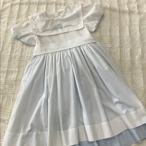 Vintage Strasburg Lace Girls Beach/Easter Dress 8
